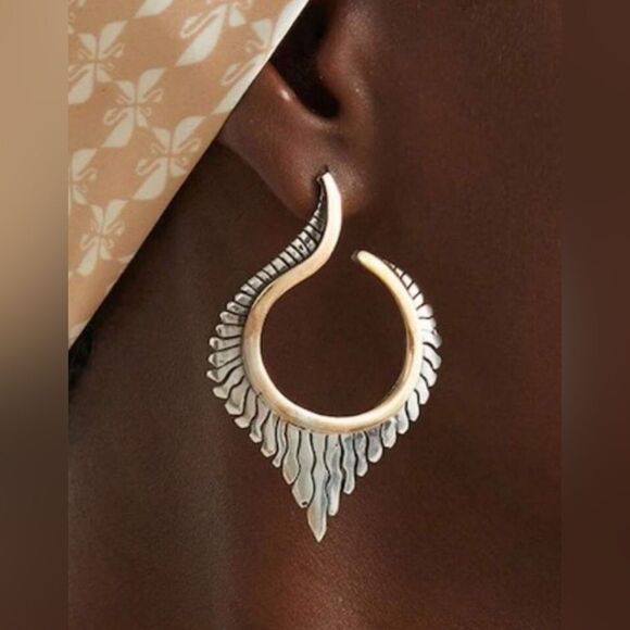 Free People Jewelry - Boho wing Earrings #1525